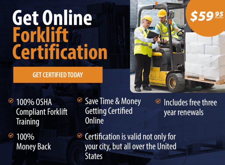 Forklift Certification California, Get Certified Online Today!