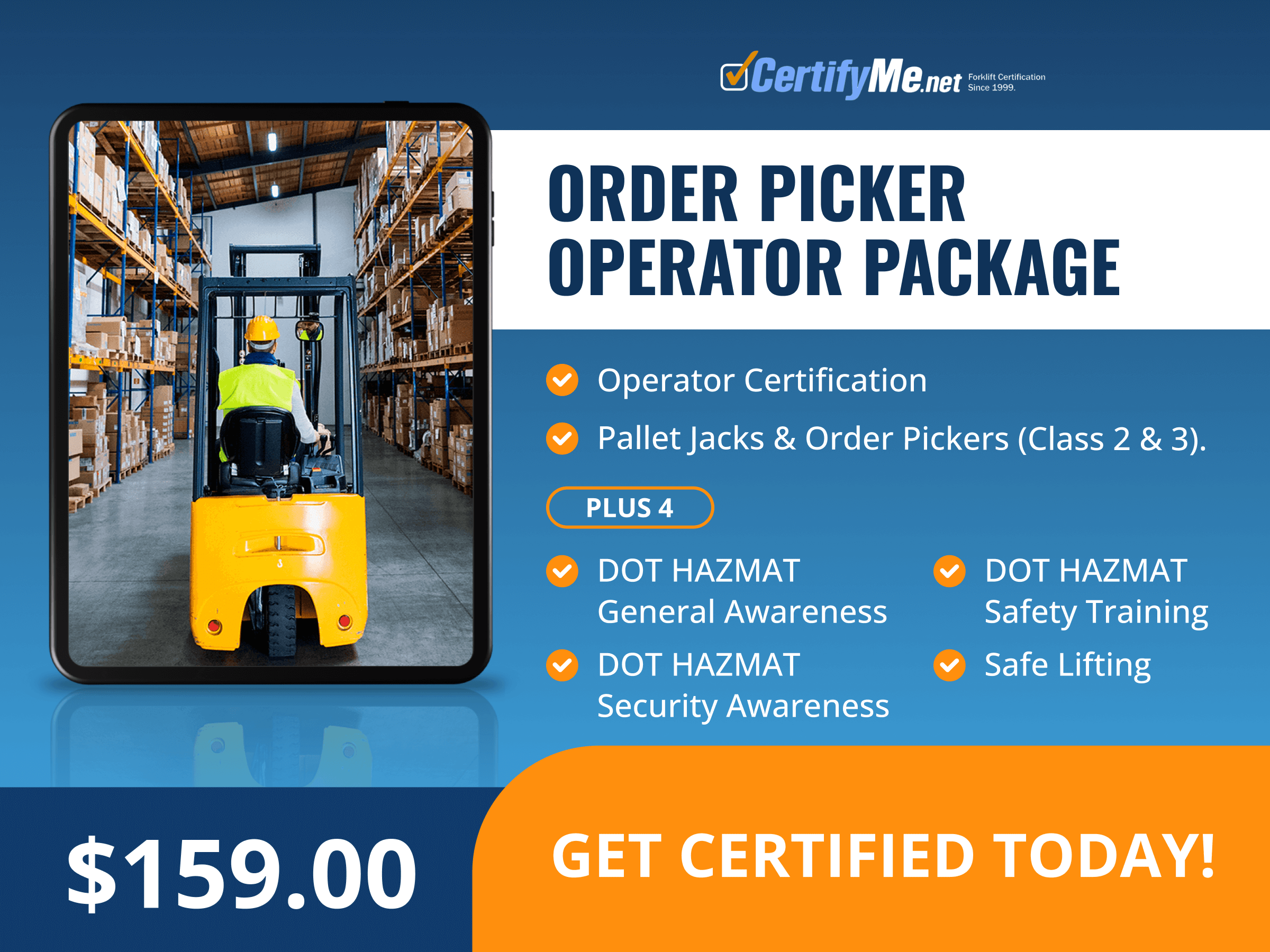 Order Picker Operator Package