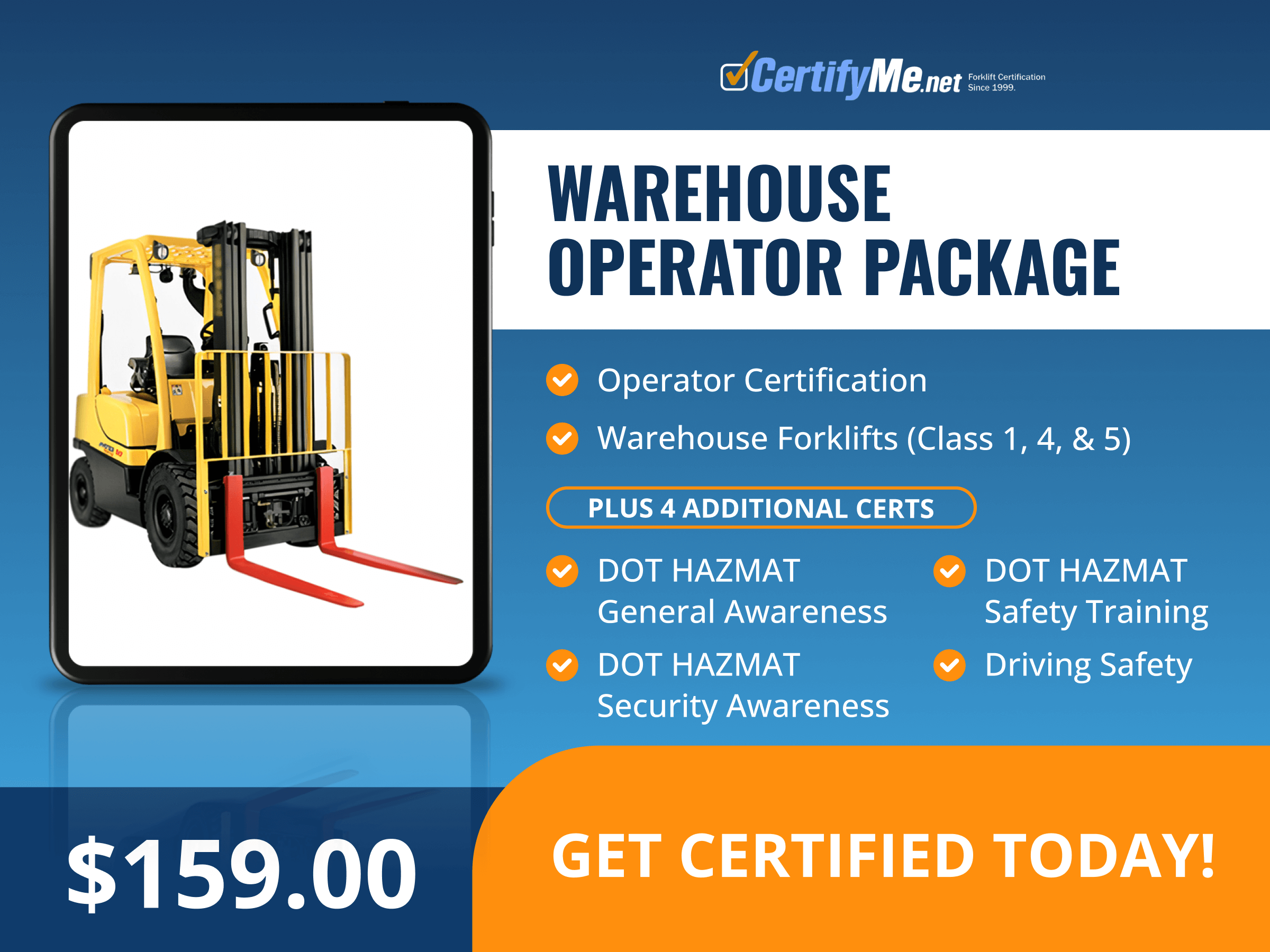 Warehouse Forklift Operator Package